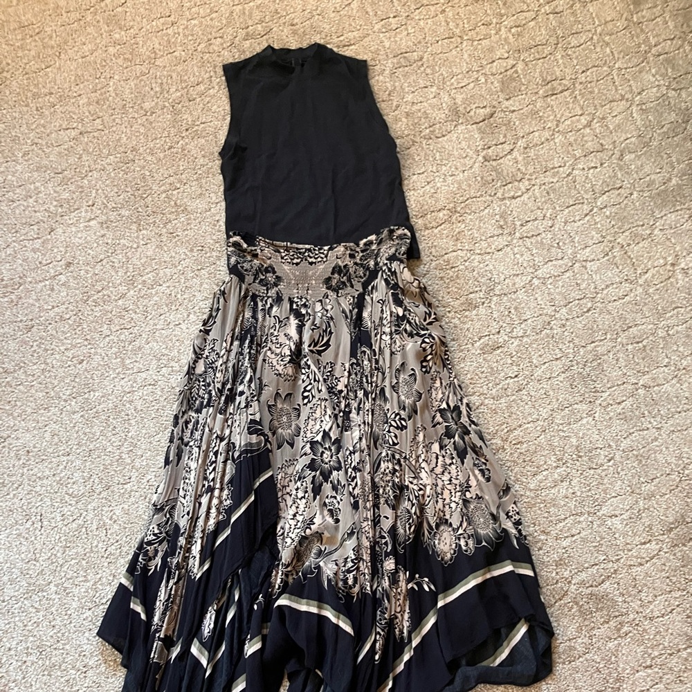 Free people batwing midi skirt